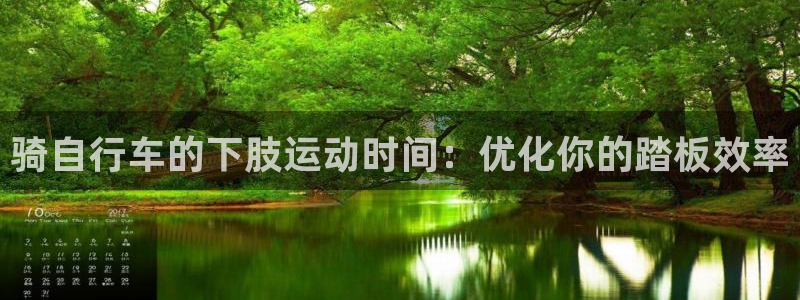 尊龙凯时 人生就是搏!平台|骑自行车的下肢运动时间:优化你的踏板效率(图1) 尊龙凯时 人生就是搏!平台